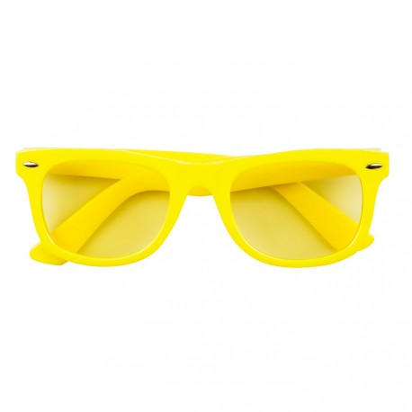 Paire de lunettes jaune fluo PVC