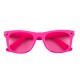 Paire de lunettes rose fluo / PVC- Taille Adulte