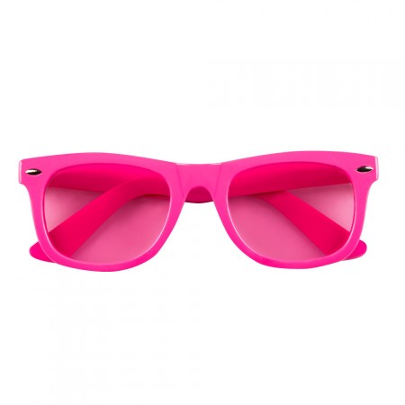 Paire de lunettes rose fluo / PVC- Taille Adulte