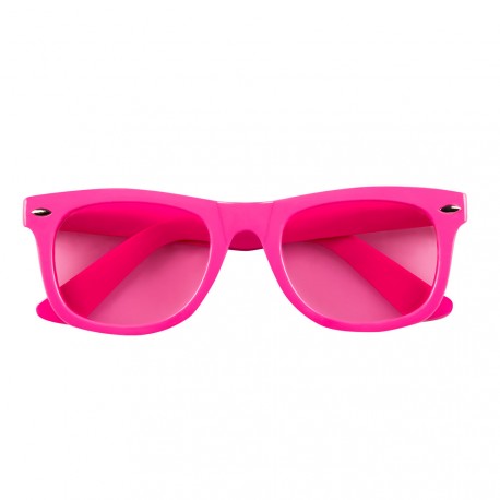 Paire de lunettes rose fluo / PVC- Taille Adulte