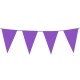 Guirlande de fanions PE violet (30 x 20 cm)(10 m)