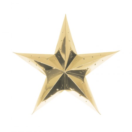 Lanterne étoile OR carton - Diam. 30cm