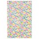 Chemin de table fleurs multicolores 30 cm x 5 m