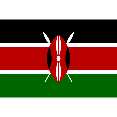 Drapeau Kenya - tissu - 90 x 150cm