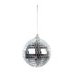 Lot de 6 Boules disco argent Diam. 8 cm