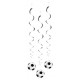 Lot de 3 suspensions Ballon foot Haut. 85 cm