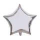 Ballon étoile argenté métallisé - 48 x 45 cm