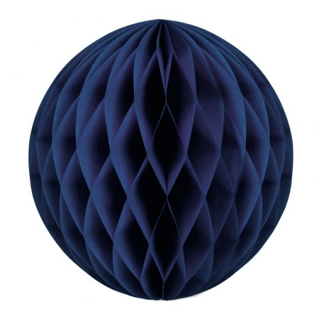 Boule bleu marine papier - Diam. 30cm