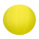 Lampion boule papier JAUNE  Diam 35 cm