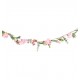 Guirlande de fleurs rose - Long. 120cm