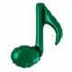 Ballon mylar Note Musique vert - Haut. 23cm