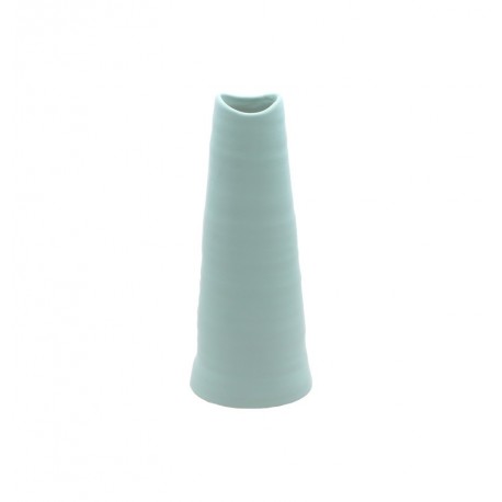 Vase en céramique bleu - Haut. 23cm Diam. 9cm