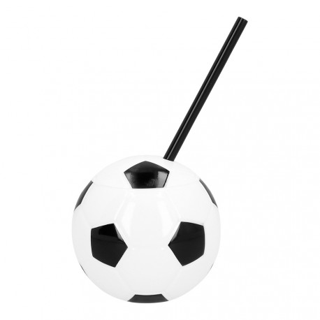 Gobelet de football avec paille 450 ml