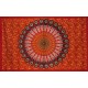 Tenture motif traditionnel rouge 120 x 220cm