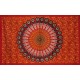 Tenture motif traditionnel rouge 120 x 220cm