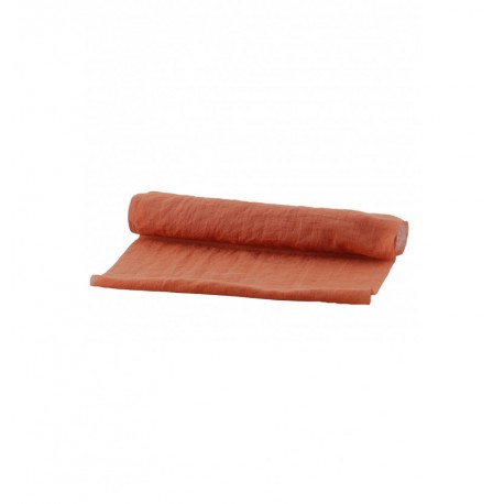 Chemin de table en tarlatane terracotta 28 cm x 3 m