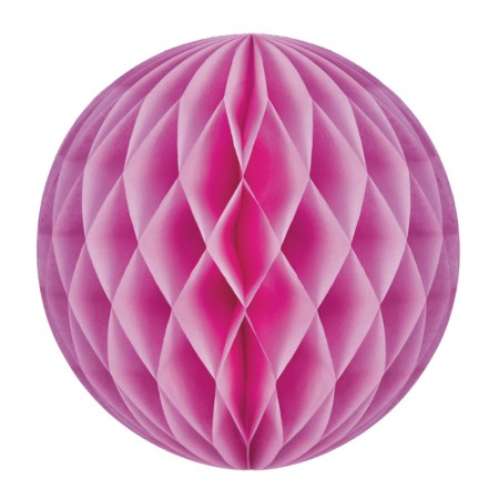 Boule rose bonbon papier - Diam. 30cm