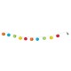 Guirlande lumineuse lampion multicolore 7.5cm - Long. 185cm (piles AA non fourni