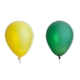 Ballon Vert et jaune x 8 - Diam. 29cm