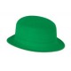 Chapeau melon Vert - PVC et feutrine