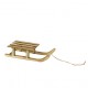 Luge en Bois Vieilli 31 x 12,8 x 7,5 cm