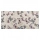 Chemin de table en lin motifs papillons 28cm x 5m