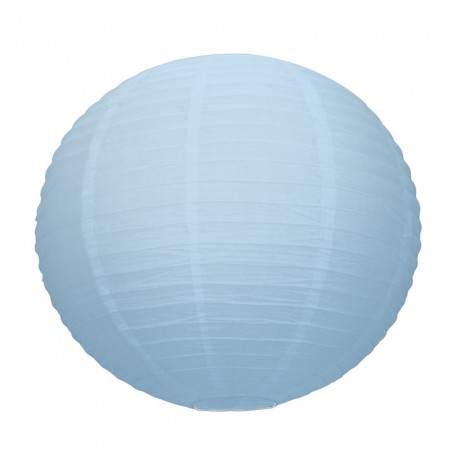 Lanterne japonaise en papier bleu pastel - Diam. 35cm
