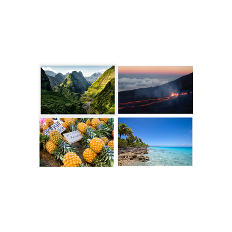 Mobiles La Réunion x4 - carton - 27 x 49cm