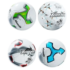 Ballon de foot  PVC non gonflé - Diam. 22cm  (4 modèles assortis)