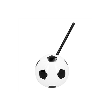 Gobelet de football avec paille 450 ml