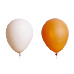 Ballon Orange et beige orangé x 8 - Diam. 29cm