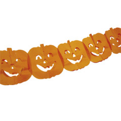 Guirlande de citrouilles - papier Long. 400cm
