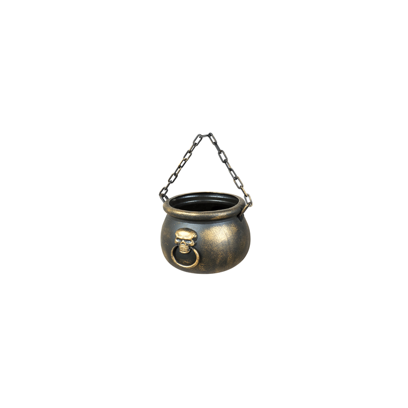 Chaudron magique effet bronze - 13 x 19cm