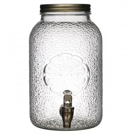 Limonadier avec robinet - Fontaine à soft - 19,5x14x30 cm  4L