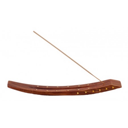 Porte encens en bois - Long. 25cm