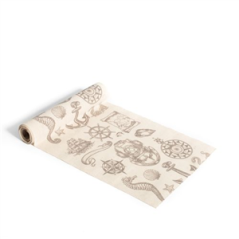 Chemin de table Trésors perdus effet lin 28cm x 5m