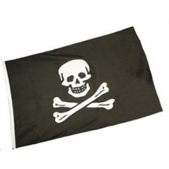 Drapeau Pirate - tissu - 60 x 90cm