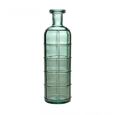 Vase en verre grafika vert océan 10 x 33cm