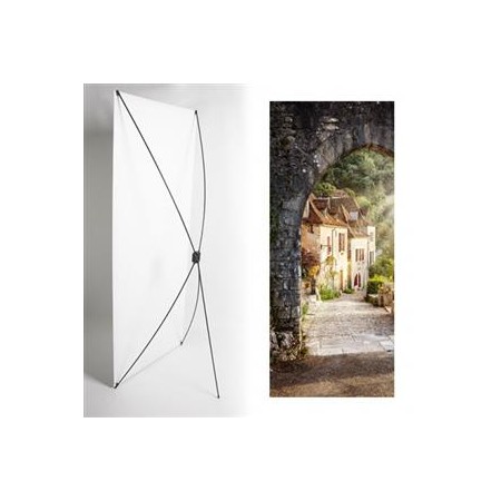 Kakémono Sud Ouest Rocamadour  - 80 x180 - Toile M1 / avec structure  X- Banner