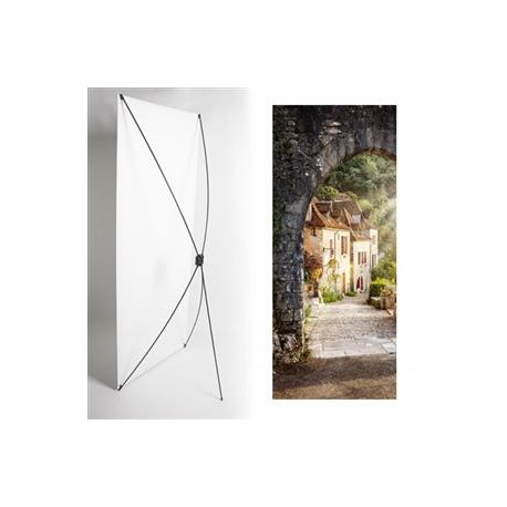 Kakémono Sud Ouest Rocamadour  - 80 x180 - Toile M1 / avec structure  X- Banner