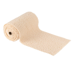 Chemin de table effet mouton tissu crème 28cm x 2m