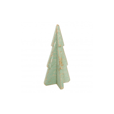 Sapin 3d effet vieilli vert 16 x 16 x 33,5 cm