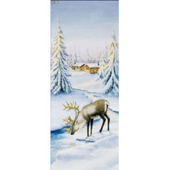 Kakémono Élan ignifugé M1 - tissu - 187 x 75cm