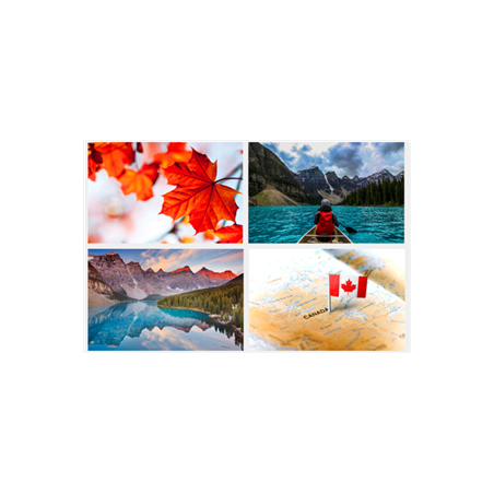 Mobiles Canada x4 - carton - 27 x 49cm