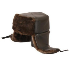 Chapka fourrure synthétique - Haut. 13cm Diam. 24cm