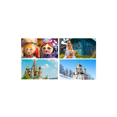 Mobiles Russie x4 - carton - 27 x 49cm