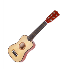 Petite guitare sèche - Bois naturel - Long 52cm