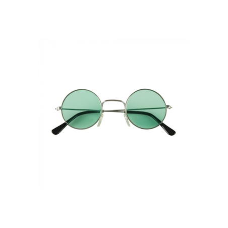 Paire de lunettes Hippie (couleurs assorties) Taille adulte - PVC