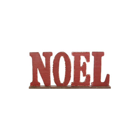 Lettres en bois NOEL sur socle - Haut 27cm