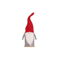 Père Noel Feutrine - bonnet à pois 31cm